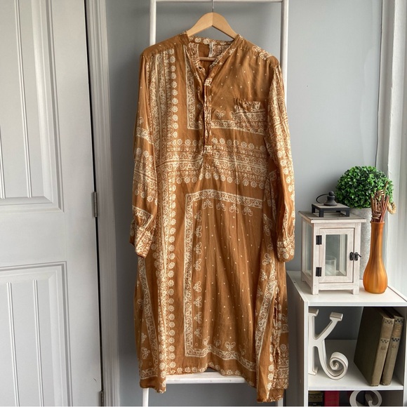Magnolia Pearl Dresses & Skirts - Magnolia Pearl Idgy Patterned Long Sleeve Dress